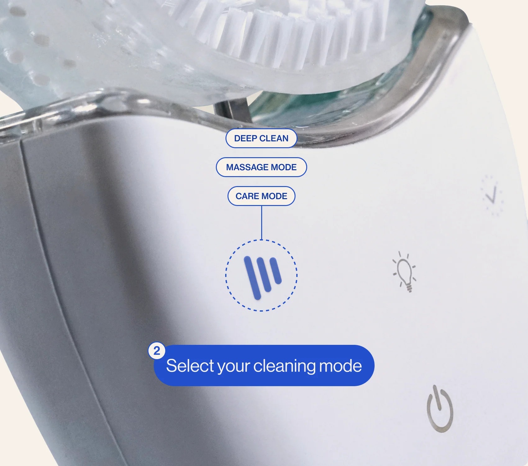 Select your cleaning mode